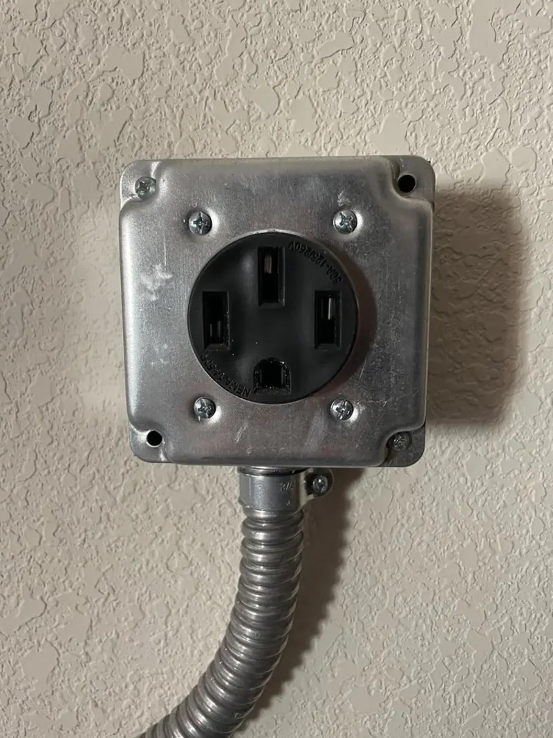 NEMA 14-50 outlet installed for Smart Home Electrical in Gun Plain